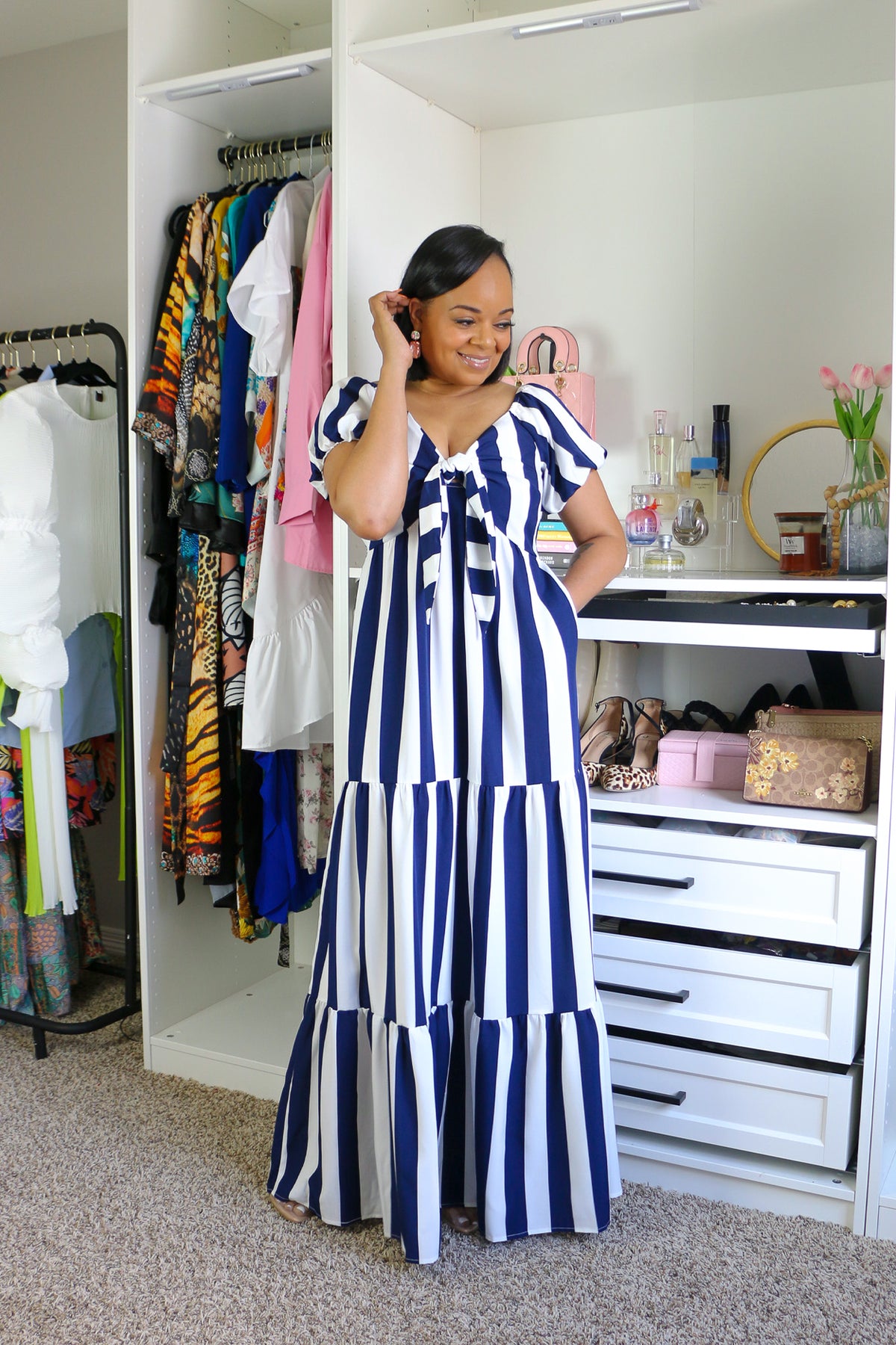 Nautical Maxi Dress